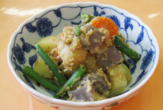 じゃがいものごまみそ煮