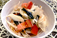 新たまねぎの酢の物