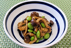 枝豆ときのこのナムル