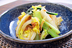 白菜と小松菜の菜焼き