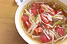 トマトの酸辣湯風スープ